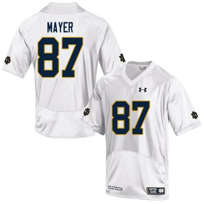Notre Dame Fighting Irish Men's Michael Mayer #87 White Under Armour Authentic Stitched College NCAA Football Jersey HGM7499IK